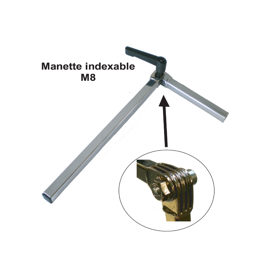 Equerres réglables en angle avec lamelles